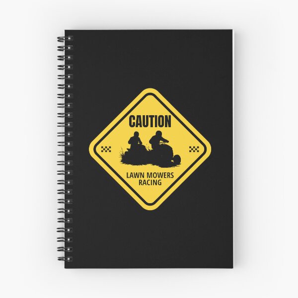Item preview, Lawnmower Racing - Caution Sign - Lawn Mower Racing designed and sold by RaceDayRags.