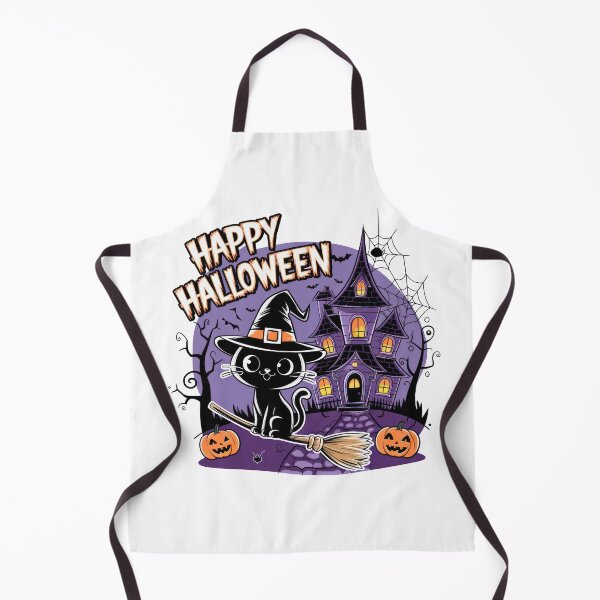 Item preview, Happy Halloween Cat at the Spooky Manoir designed and sold by RvinJo8.