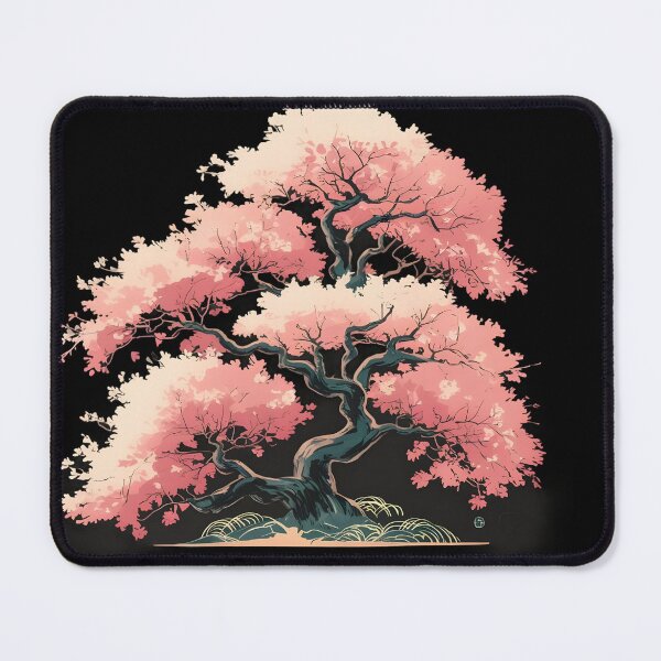 Item preview, Beautifully Stylized Bonsai Tree with Vibrant Pink Foliage designed and sold by macadolie.