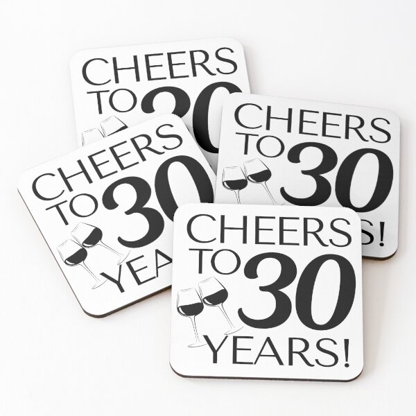 Item preview, Cheers to 30 Years - Birthday Anniversary Celebration designed and sold by highflycrafts.