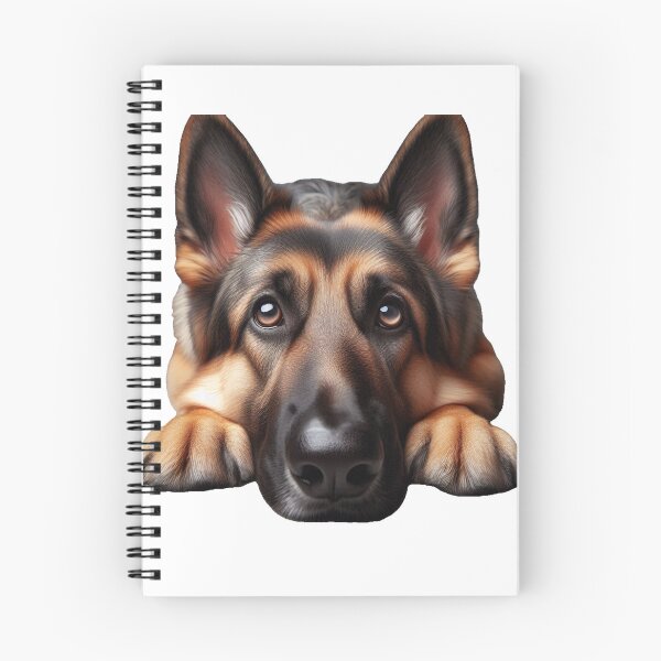 Item preview, Down Stay German Shepherd designed and sold by PamsAIArt.
