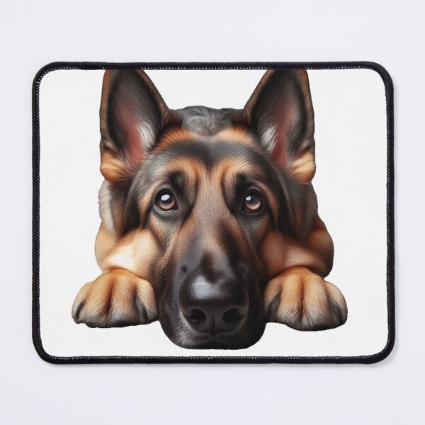 Item preview, Down Stay German Shepherd designed and sold by PamsAIArt.