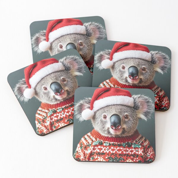 Item preview, Cute Christmas Koala, Funny Retro Animal Photo designed and sold by CheekyAnimalz.