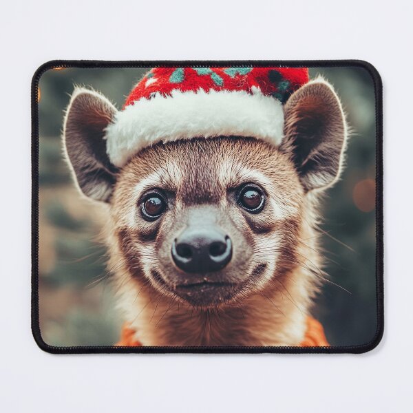 Item preview, Cute Christmas Hyena, Funny Retro Animal Photo designed and sold by CheekyAnimalz.