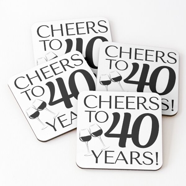Item preview, Cheers to 40 Years - Birthday Anniversary Celebration designed and sold by highflycrafts.