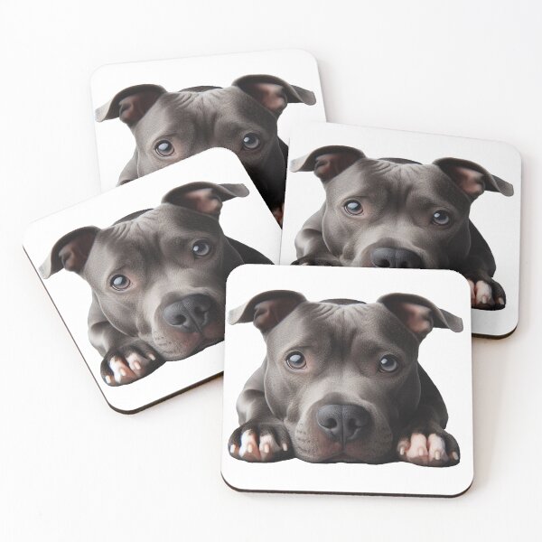 Item preview, Down Stay Pitt Bull designed and sold by PamsAIArt.