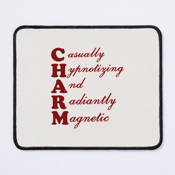 Item preview, Casually Hypnotizing and Radiantly Magnetic CHARM Acronym designed and sold by aestheticqueen.