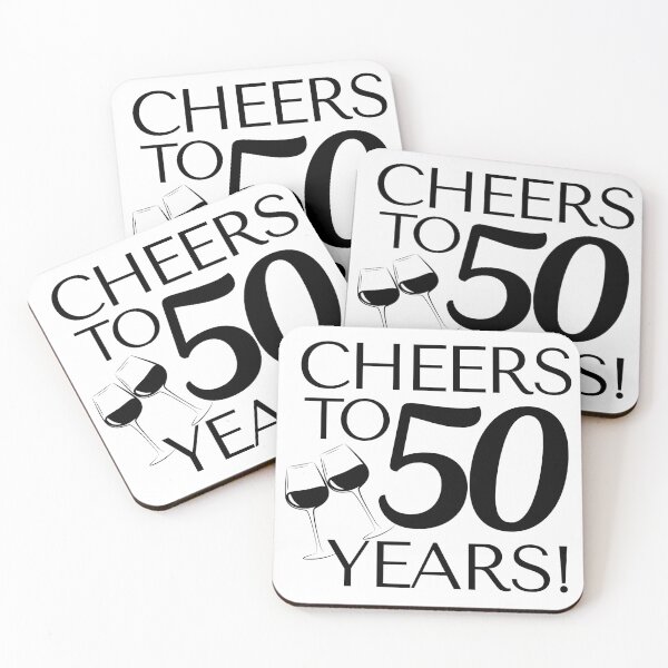 Item preview, Cheers to 50 Years - Birthday Anniversary Celebration designed and sold by highflycrafts.