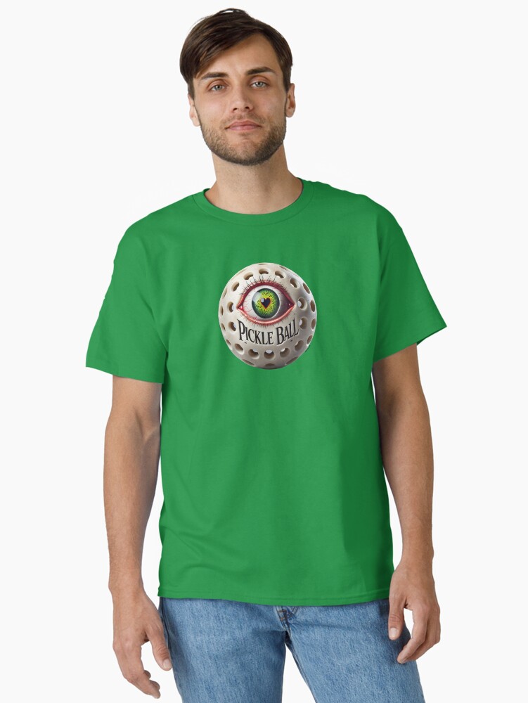 Thumbnail 2 of 7, Classic T-Shirt, Eye Heart Pickle Ball designed and sold by zeeteezofficial.