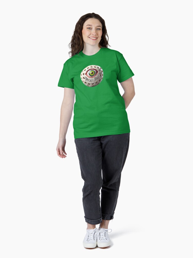 Thumbnail 4 of 7, Classic T-Shirt, Eye Heart Pickle Ball designed and sold by zeeteezofficial.