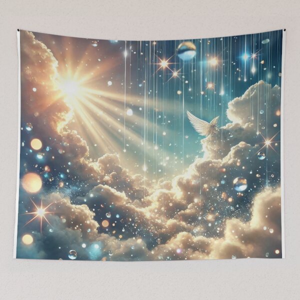 Item preview, Angelic Flight Through a SunShower designed and sold by TeslaSt0re.