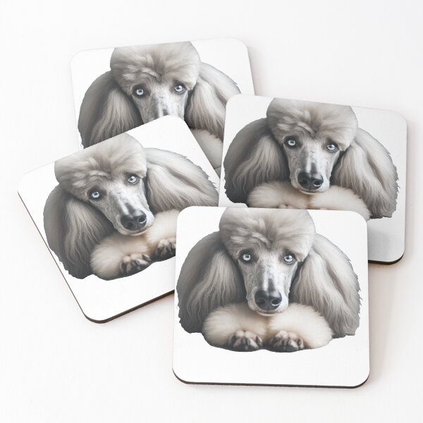 Item preview, Down Stay Poodle designed and sold by PamsAIArt.
