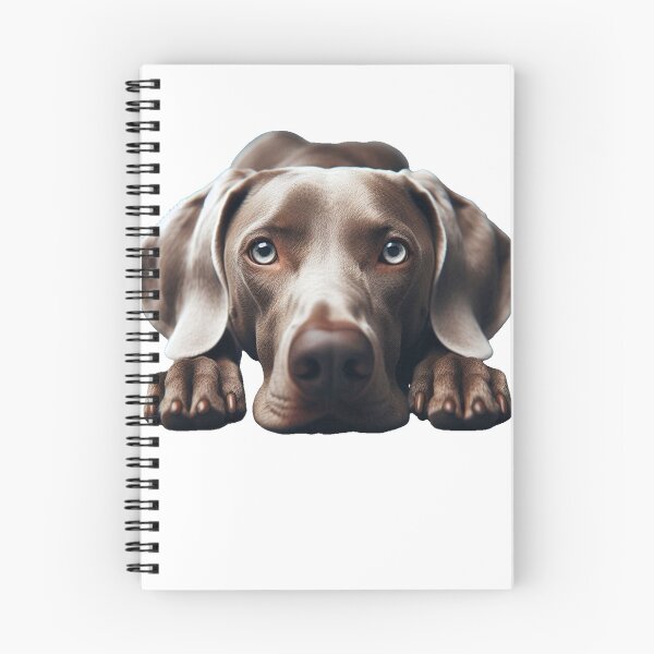 Item preview, Down Stay Weimaraner designed and sold by PamsAIArt.