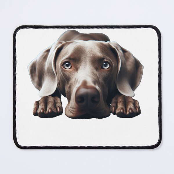Item preview, Down Stay Weimaraner designed and sold by PamsAIArt.