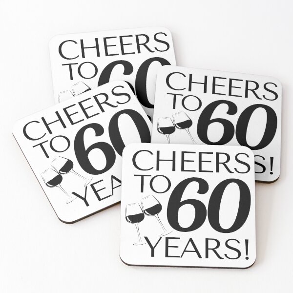 Item preview, Cheers to 60 Years - Birthday Anniversary Celebration designed and sold by highflycrafts.