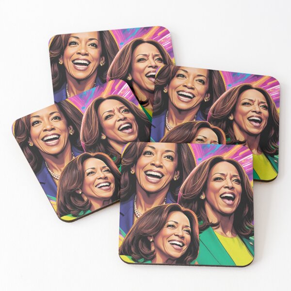 Item preview, Kamala Harris Neon-Style Design - Vibrant Political Art designed and sold by creativaimages.