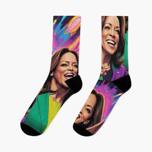 Item preview, Kamala Harris Neon-Style Design - Vibrant Political Art designed and sold by creativaimages.