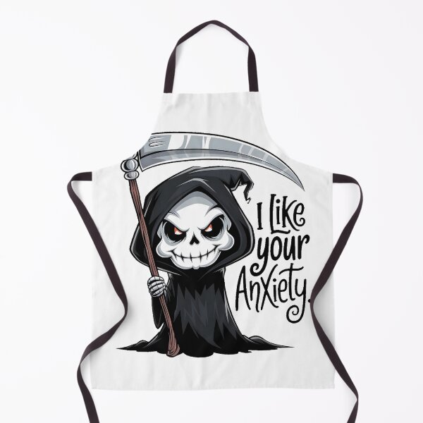 Item preview, Funny Grim Reaper I Like Your Anxiety designed and sold by PlanetMarker.