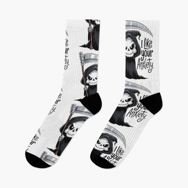 Item preview, Funny Grim Reaper I Like Your Anxiety designed and sold by PlanetMarker.