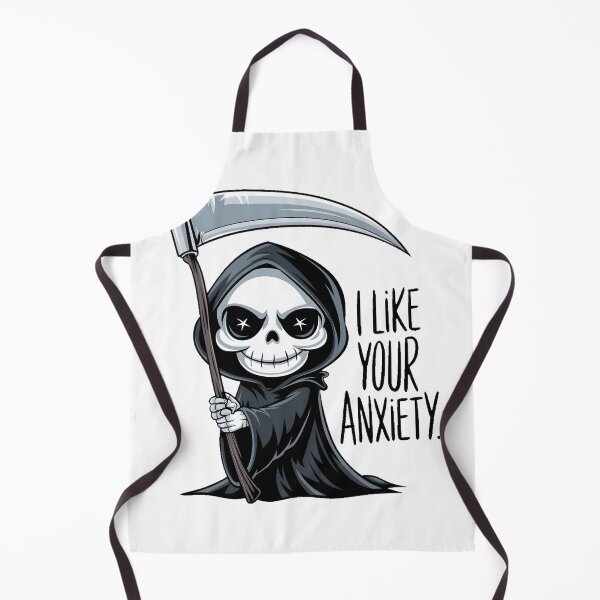 Item preview, Funny Grim Reaper I Like Your Anxiety designed and sold by PlanetMarker.