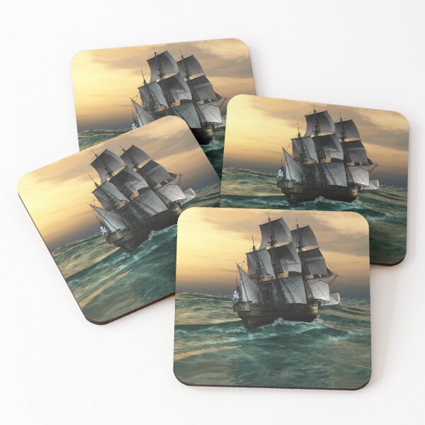 Item preview, pirate ship sailing the seas designed and sold by Angelosdesign93.