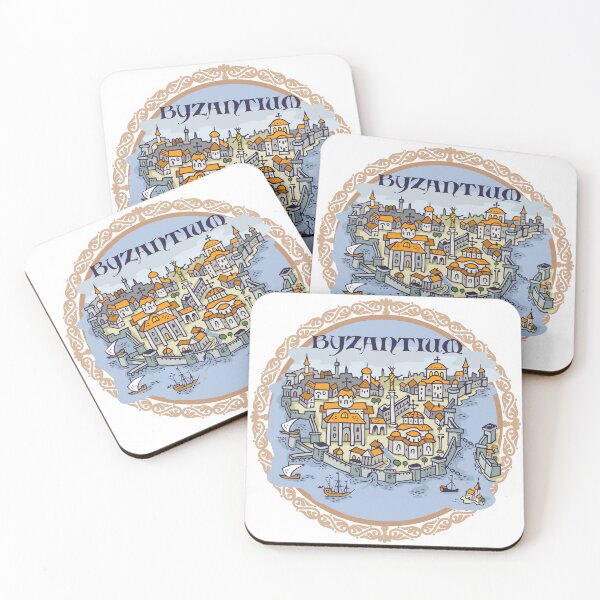 Item preview, Constantinople, Byzantium city hand draw medieval illustration designed and sold by QatlasMap Shop.