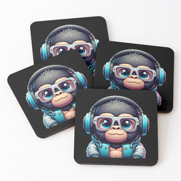Item preview, DJ Cartoon Baby Gorilla designed and sold by FrozenRoscoe.