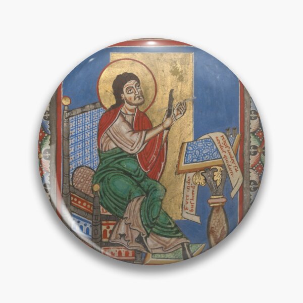 Item preview, Saint Luke the Evangelist designed and sold by CarolusMarcus | Medieval Sacred Art.