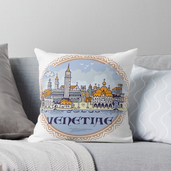 Item preview, Venice city hand draw medieval illustration designed and sold by QatlasMap Shop.