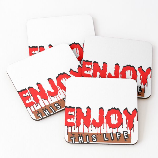 Item preview, Just enjoy this life typography  designed and sold by samahmed6666.