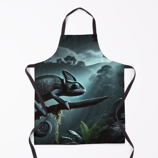 Item preview, Nocturnal Chameleon at Night - Mysterious Moonlit Wildlife designed and sold by NocturnalNook.