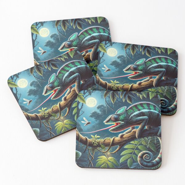 Item preview, Night Hunting Panther Chameleon designed and sold by NocturnalNook.