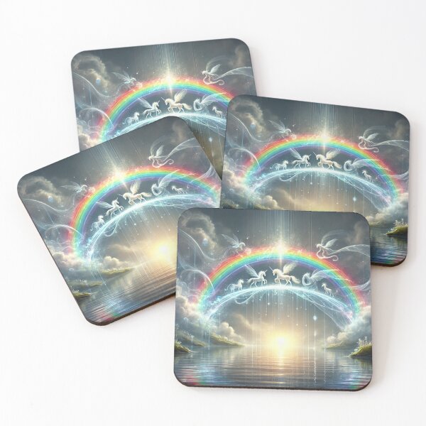 Item preview, Rainbow Bridge Under a SunShower designed and sold by TeslaSt0re.