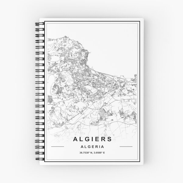 Artikelvorschau, Algier Stadtplan entworfen und verkauft von SHAMPAIN-ART-CO.