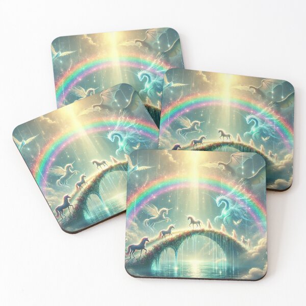 Item preview, SunShower Fantasy: Unicorns on the Bridge designed and sold by TeslaSt0re.