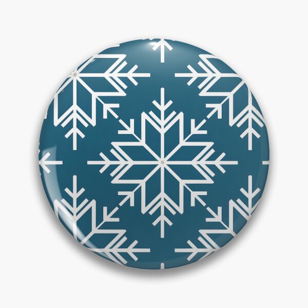 Item preview, Geometric Blue and White Snowflake Pattern | Crisp Winter Design designed and sold by Artophilists.