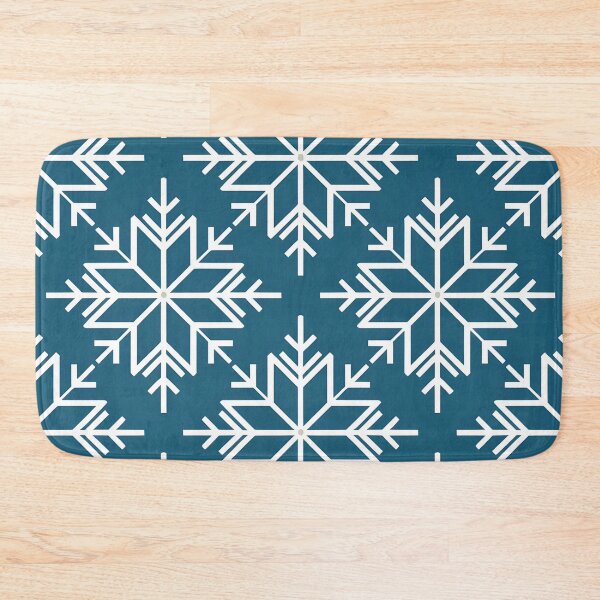 Item preview, Geometric Blue and White Snowflake Pattern | Crisp Winter Design designed and sold by Artophilists.