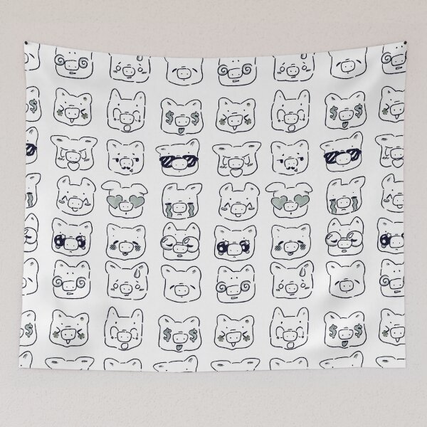 Item preview, Piggy-mojis designed and sold by AJBaird.