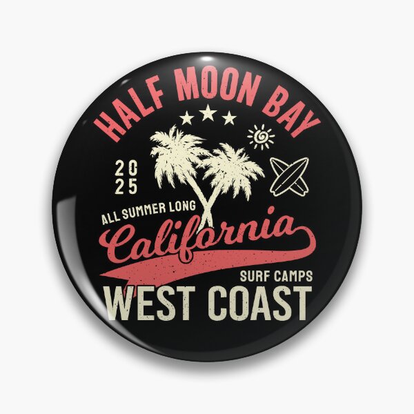 Item preview, Half Moon Bay Surf Camp Surfing Mavericks West Coast California designed and sold by eclecTEEq.