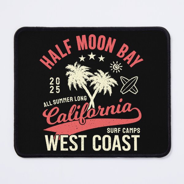 Item preview, Half Moon Bay Surf Camp Surfing Mavericks West Coast California designed and sold by eclecTEEq.