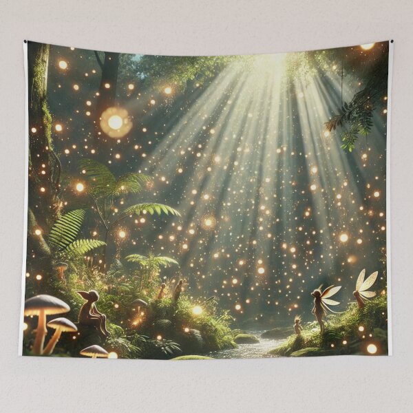 Item preview, Fairy Glow in the SunShower Forest designed and sold by TeslaSt0re.