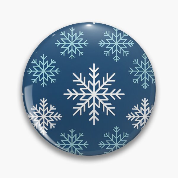 Item preview, Geometric Blue and White Snowflake Pattern | Crisp Winter Design designed and sold by Artophilists.