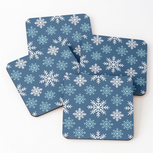 Item preview, Geometric Blue and White Snowflake Pattern | Crisp Winter Design designed and sold by Artophilists.