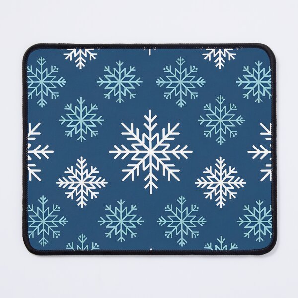 Item preview, Geometric Blue and White Snowflake Pattern | Crisp Winter Design designed and sold by Artophilists.