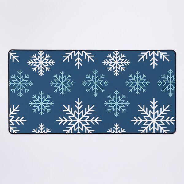 Item preview, Geometric Blue and White Snowflake Pattern | Crisp Winter Design designed and sold by Artophilists.