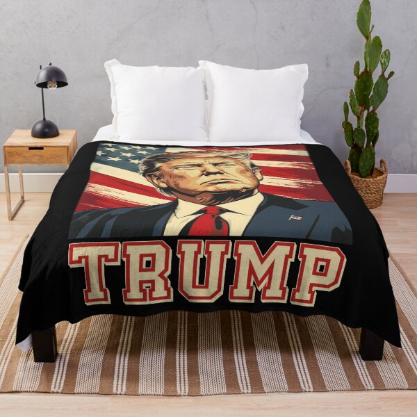 Item preview, Trump 2024 American Flag designed and sold by trendyzcom.
