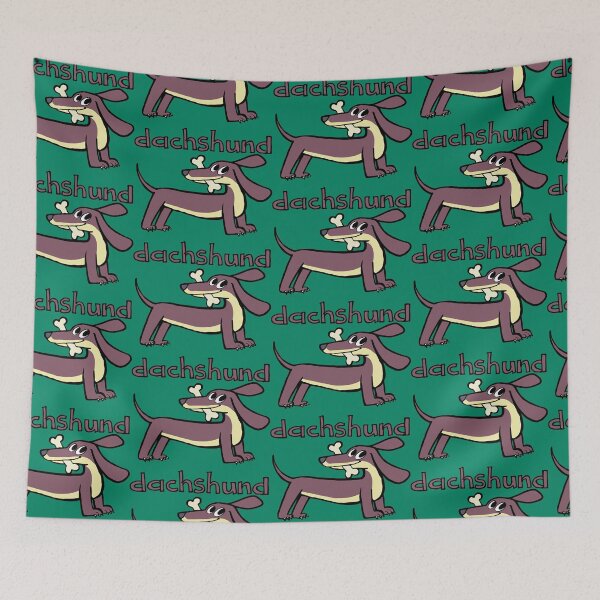 Item preview, dachshund carries a bone in its mouth designed and sold by duxpavlic.