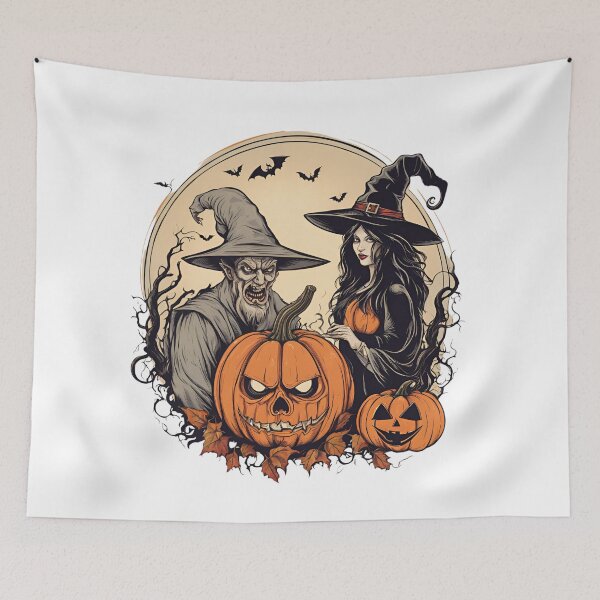 Item preview, Witch and Pumpkin Demon Halloween T-Shirt, Halloween Shirts. designed and sold by BeYourself1993.