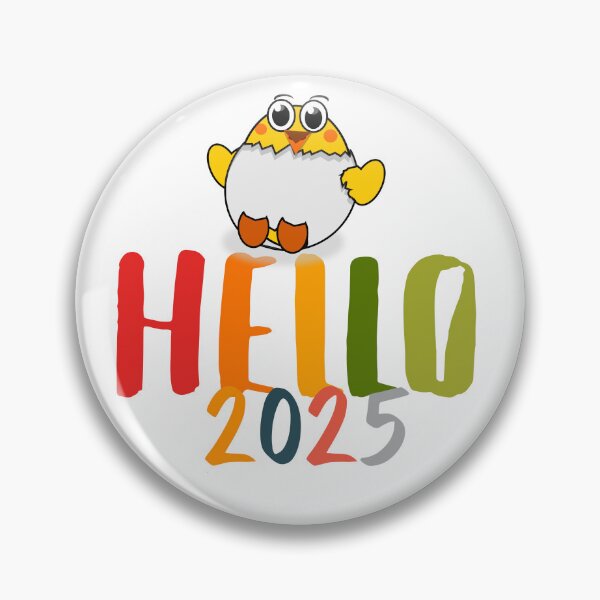 Item preview, Hello 2025 – New Year, Fresh Beginnings, Futuristic Vibes designed and sold by Colorful-Garden.
