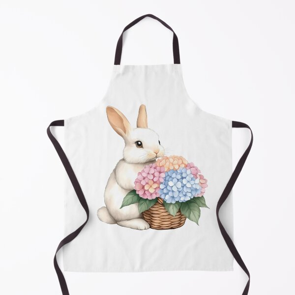Item preview, Cute rabbit with Hydrangea bouquet, watercolor designed and sold by Jayjaynaenae.